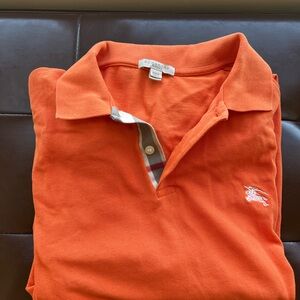Authentic Burberry men’s polo M.  Wear only twice